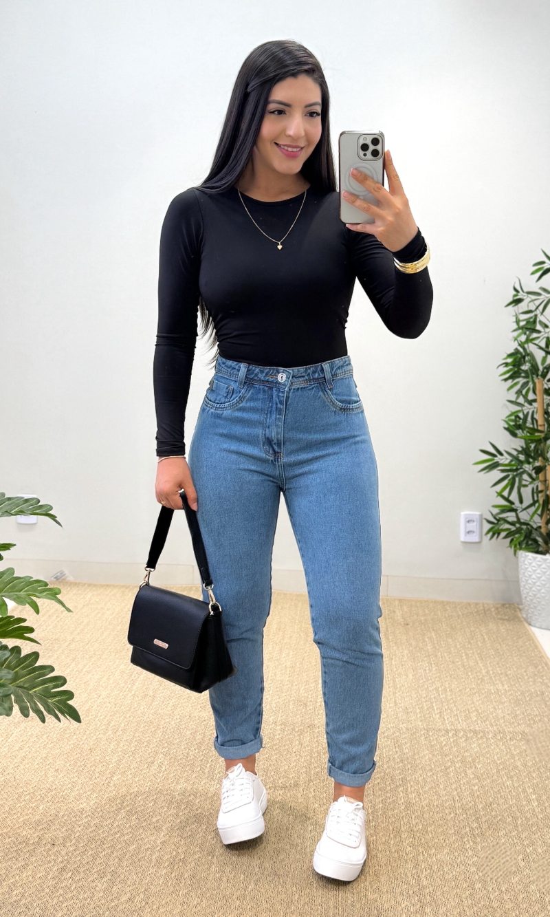 calça mom basic