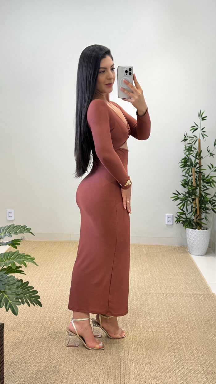 vestido kristen (marrom) vestido kristen (marrom)