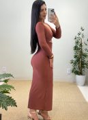 vestido kristen (marrom)