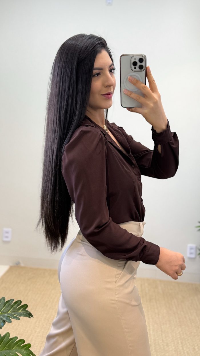 camisa prisla (chocolate) camisa prisla (chocolate)