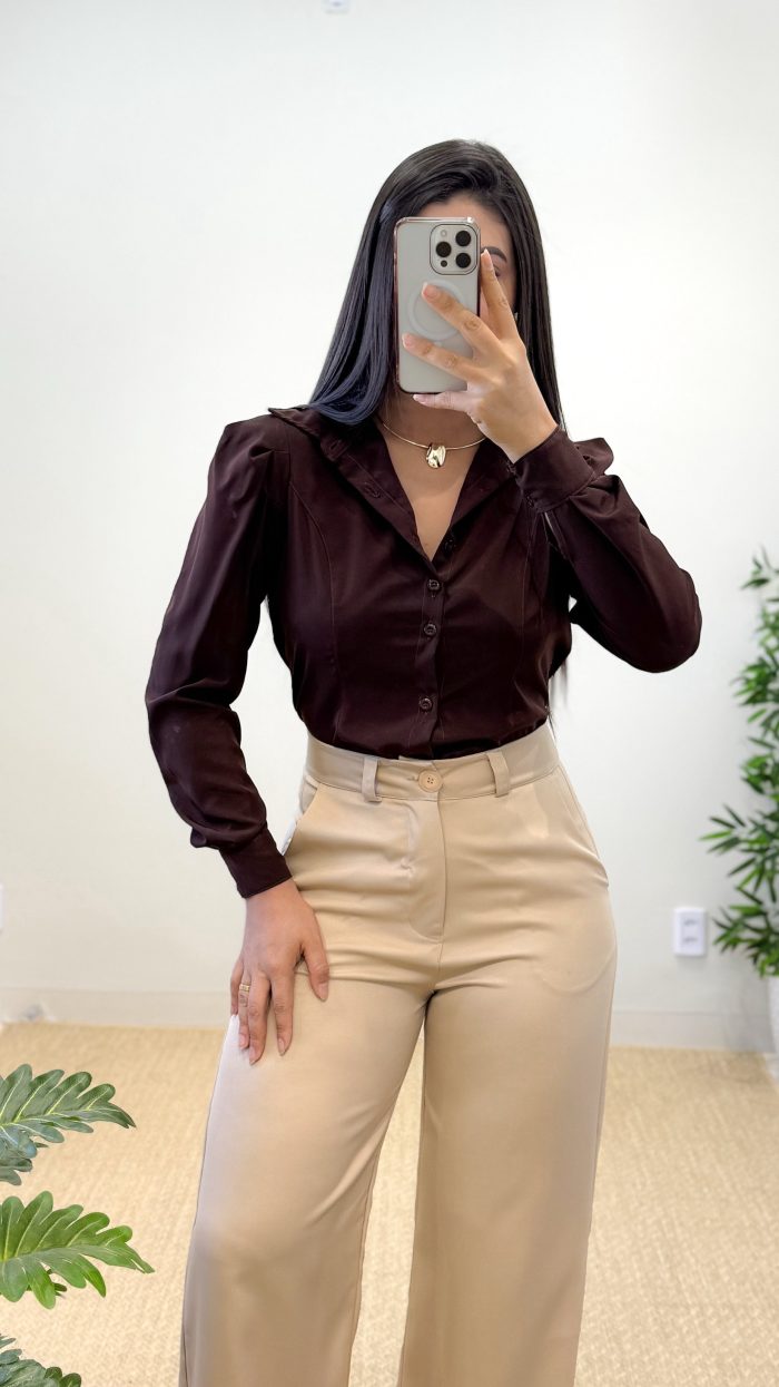 camisa prisla (chocolate)