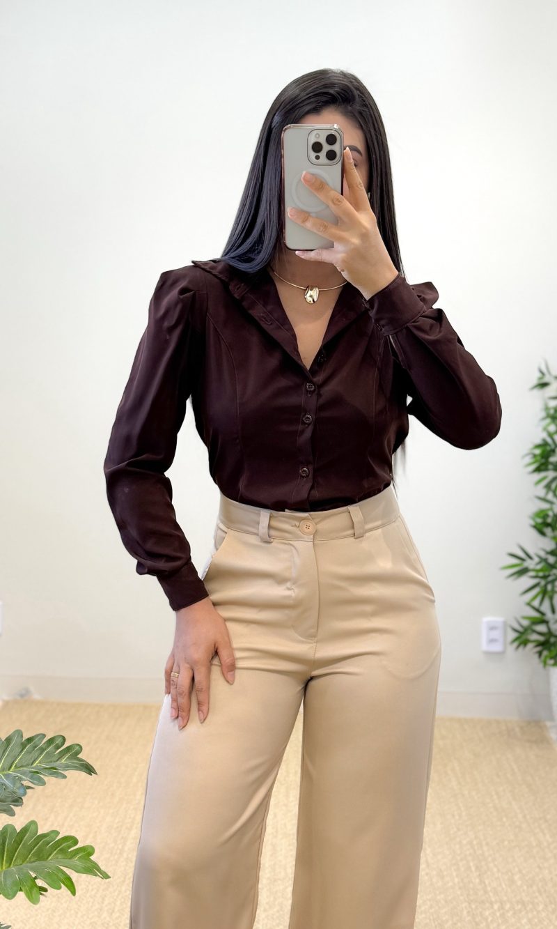 camisa prisla (chocolate)