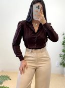 camisa prisla (chocolate)