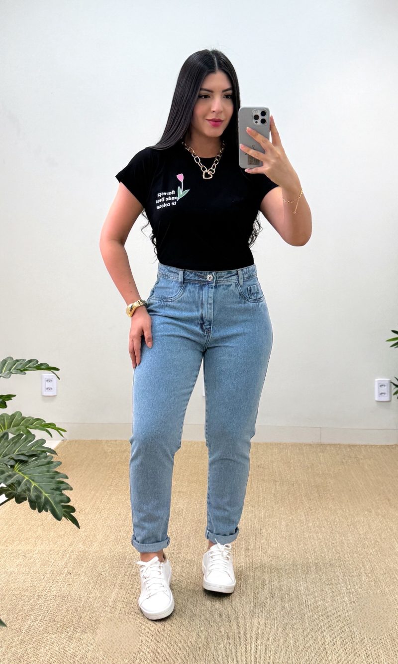 blusa t shirt (preto)