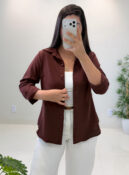 camisa cloe (marrom)