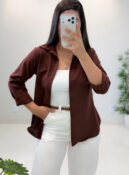 camisa cloe (marrom)