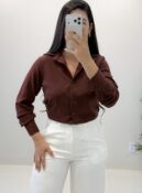 camisa cloe (marrom)