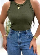 blusa karolla verde militar