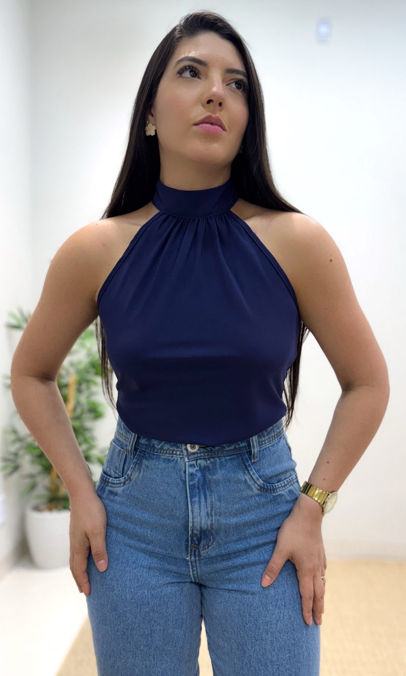 blusa monica (azul marinho)