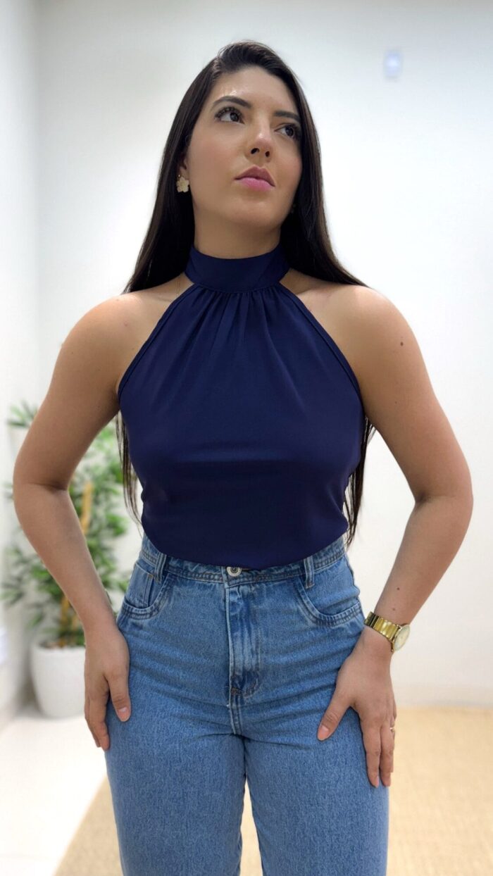 blusa monica (azul marinho)