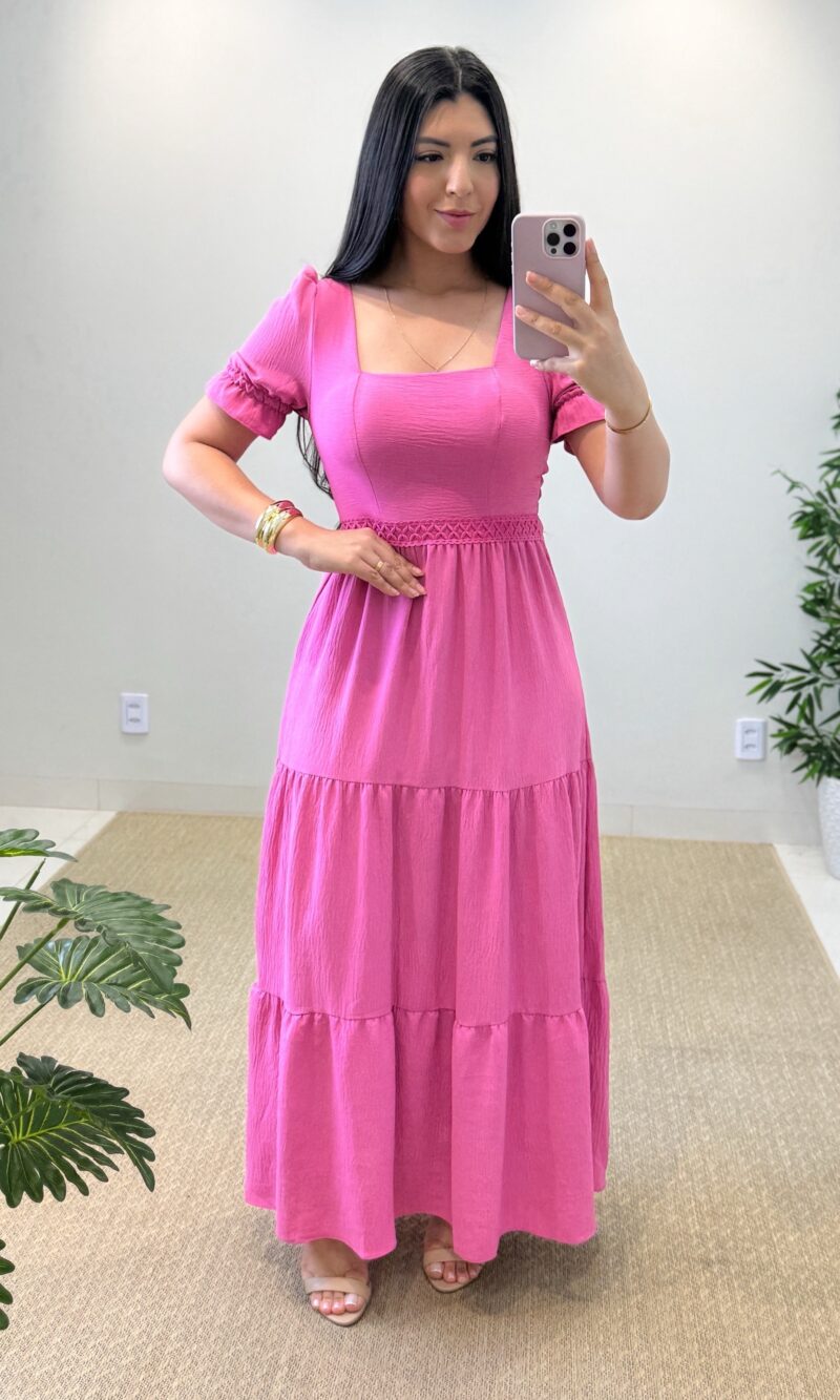 vestido longo becca (rosa)