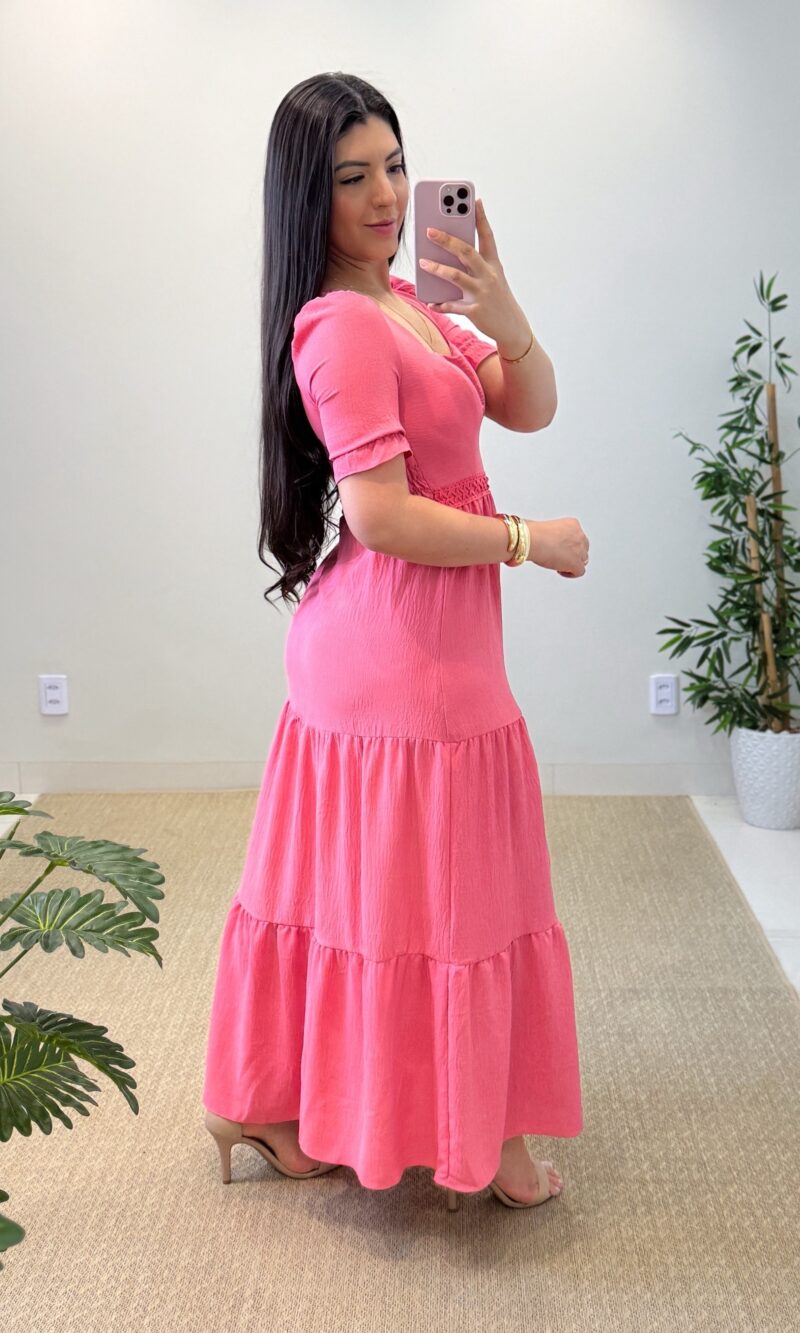 vestido longo becca (goiaba)