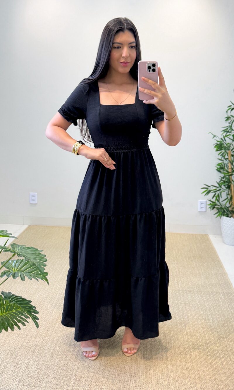 vestido longo becca (preto)
