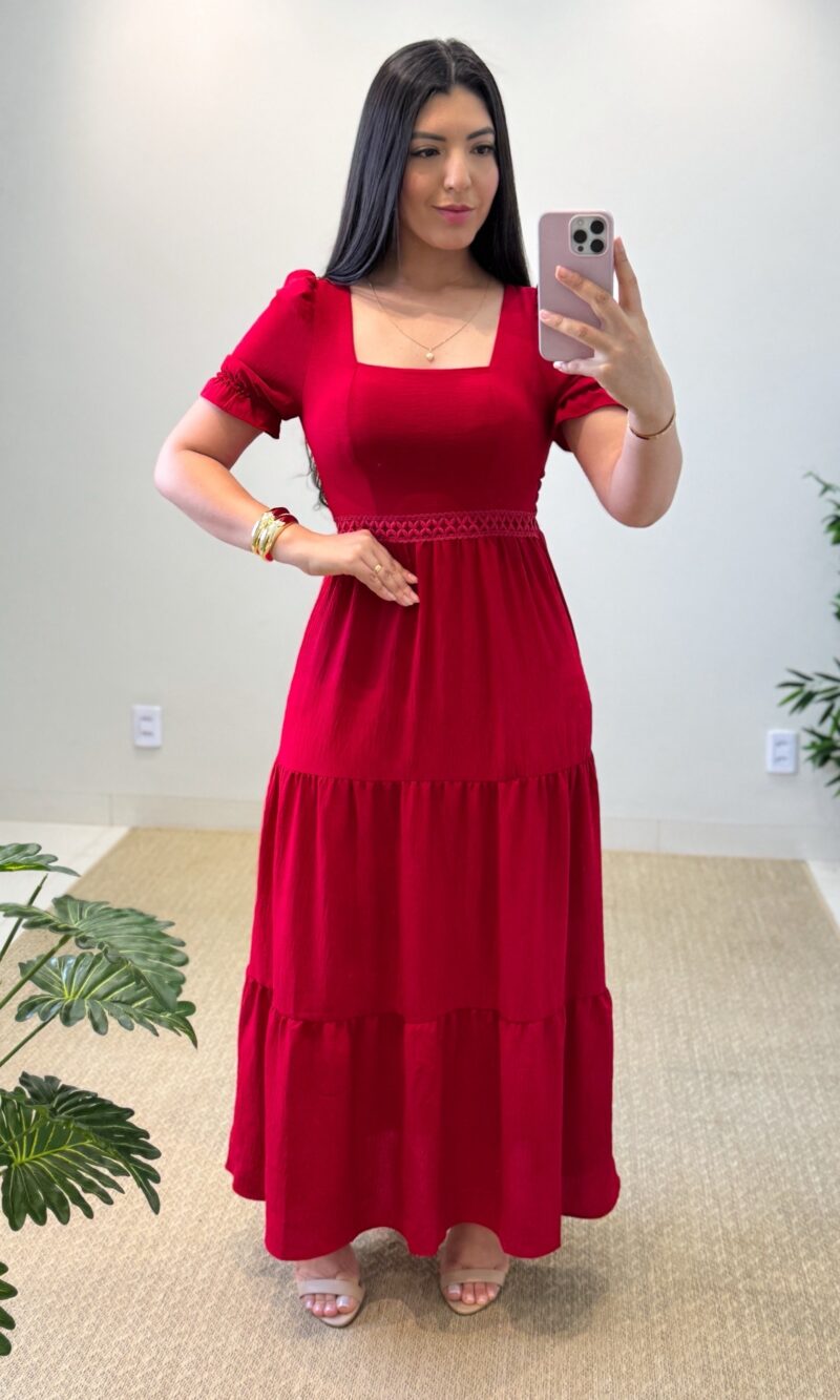 vestido longo becca (vermelho)