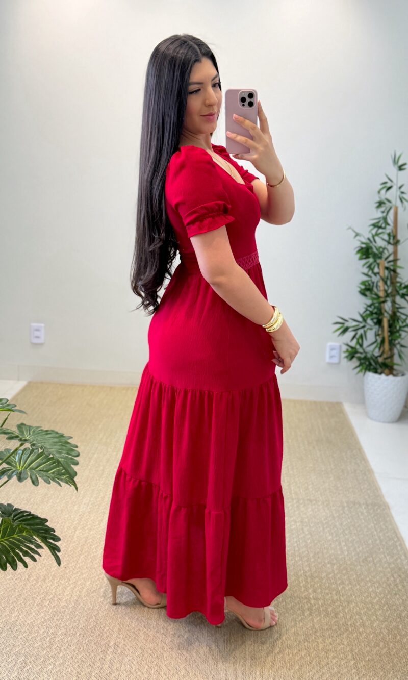 vestido longo becca (vermelho)