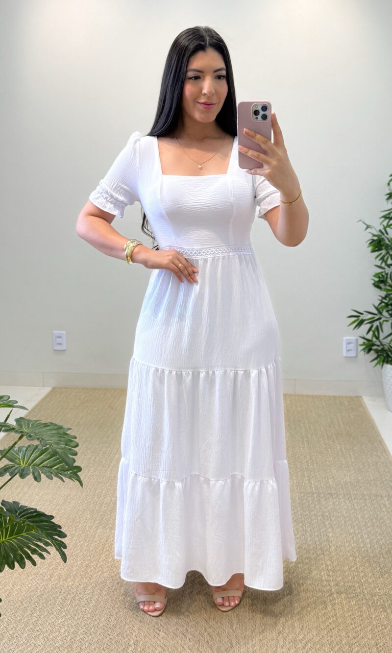 vestido longo becca (branco)