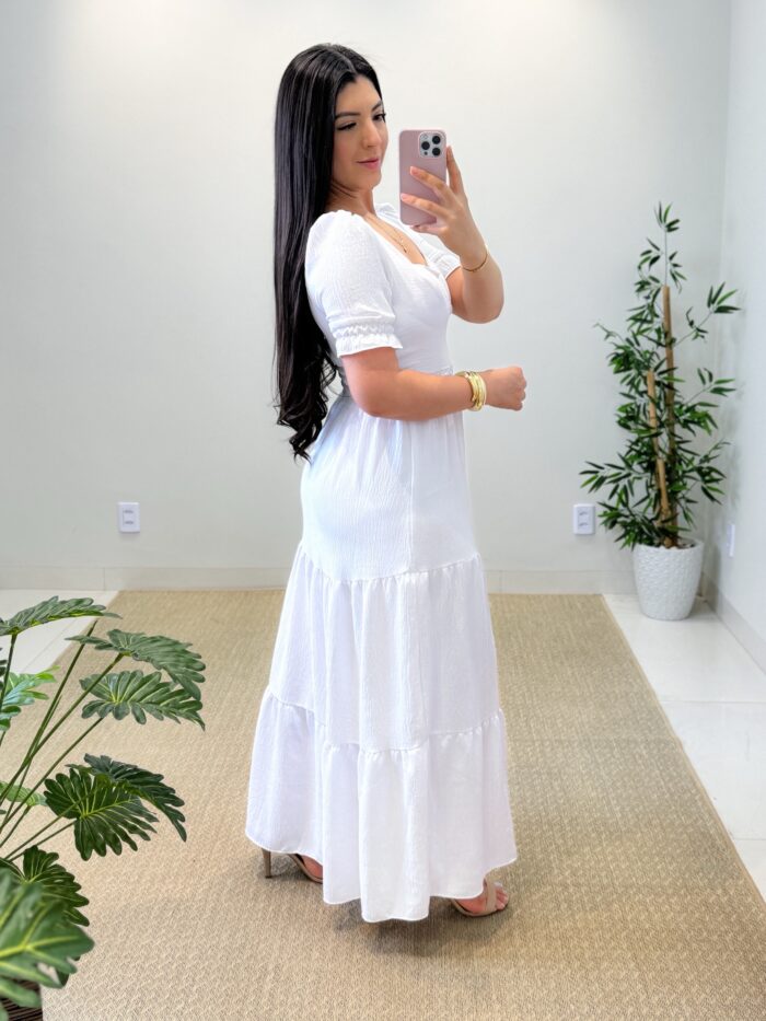 vestido longo becca (branco) vestido longo becca (branco)