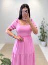 vestido longo becca (rosa bebê)