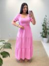 vestido longo becca (rosa bebê)
