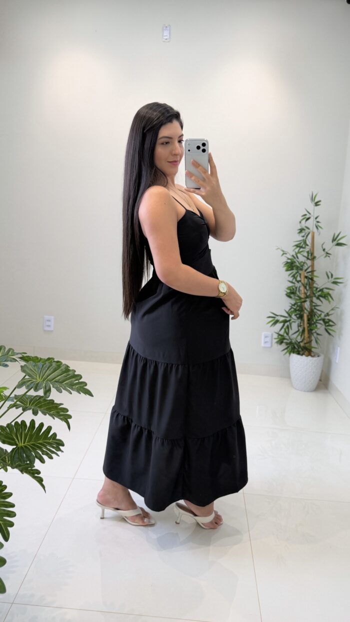 vestido midi luz (preto) vestido midi luz (preto)