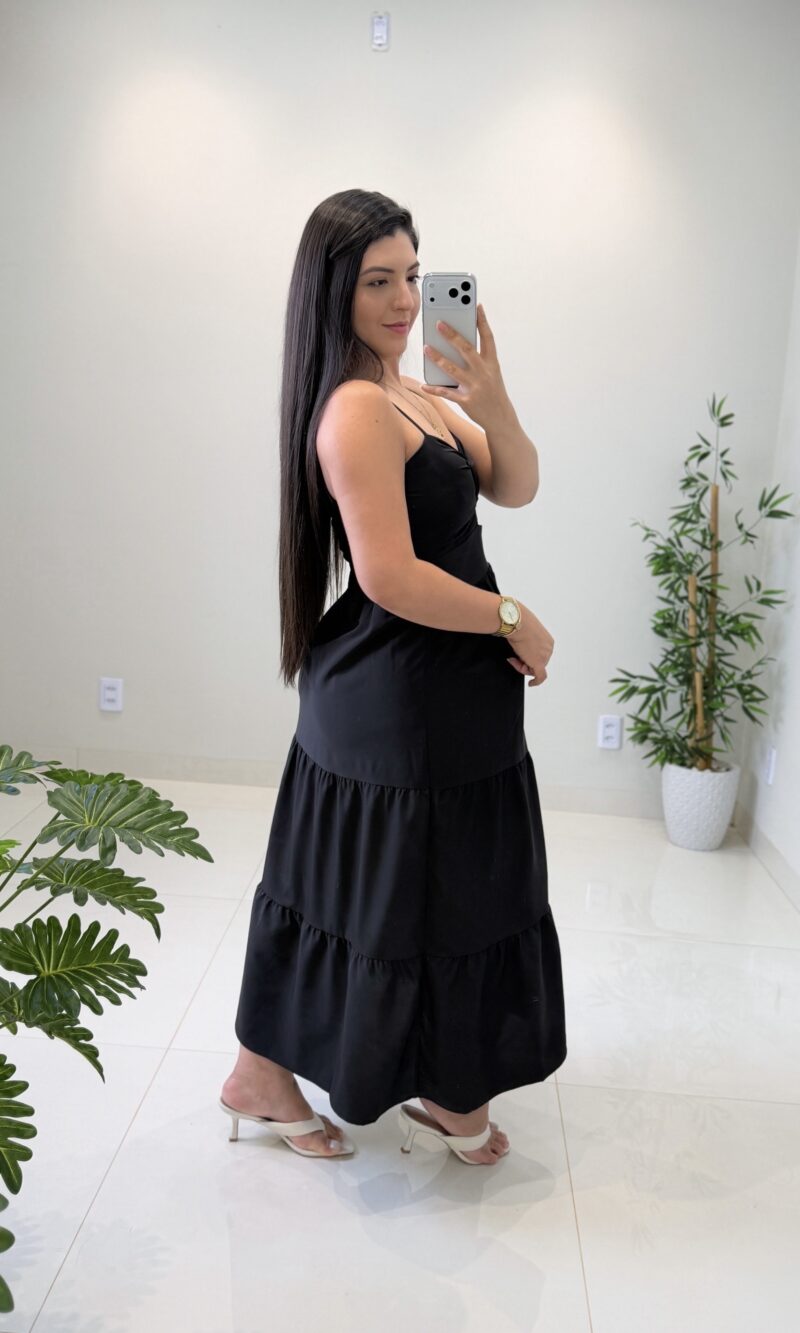 vestido midi luz (preto) vestido midi luz (preto)