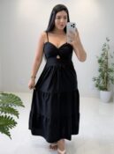vestido midi luz (preto)