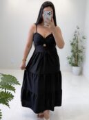 vestido midi luz (preto)