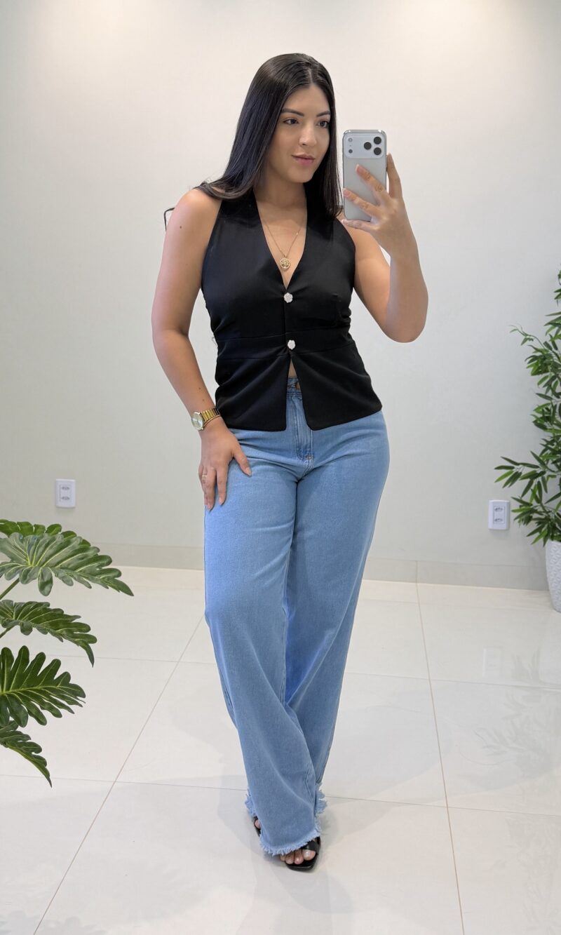 calça wide leg naya