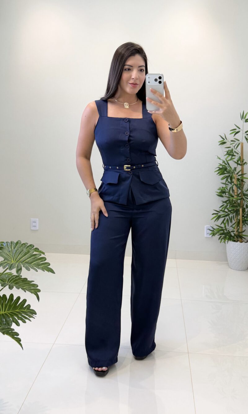 conjunto vivian (azul marinho)