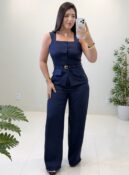 conjunto vivian (azul marinho)