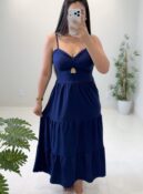 vestido midi luz (preto)