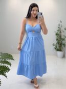 vestido midi luz (preto)