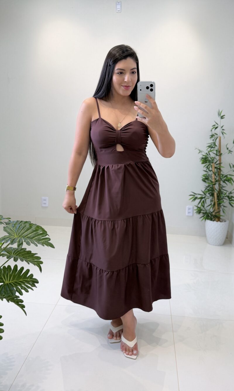 vestido midi luz (preto)