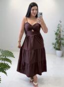 vestido midi luz (preto)