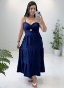 vestido midi luz (preto)