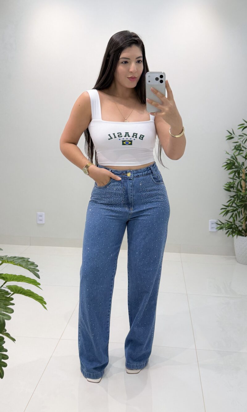 calça wide leg thala