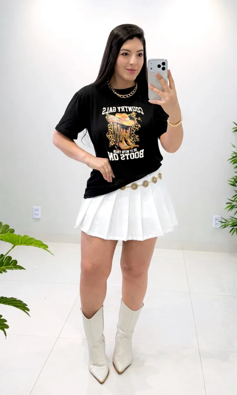 max tshirt country (preto)