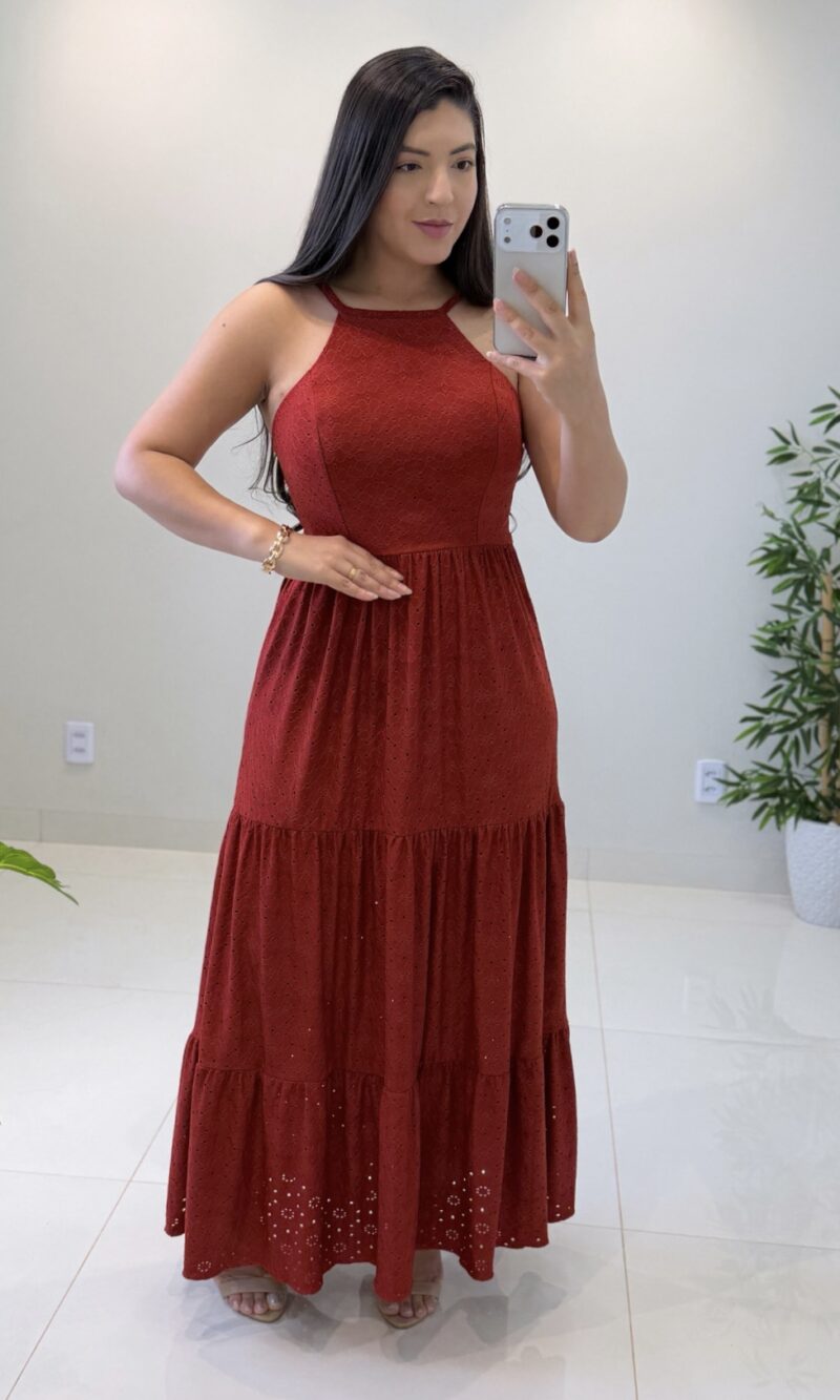 vestido lupitta (marsala)