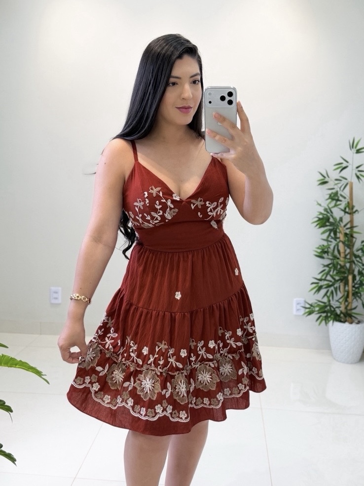 vestido raffina (marsala)