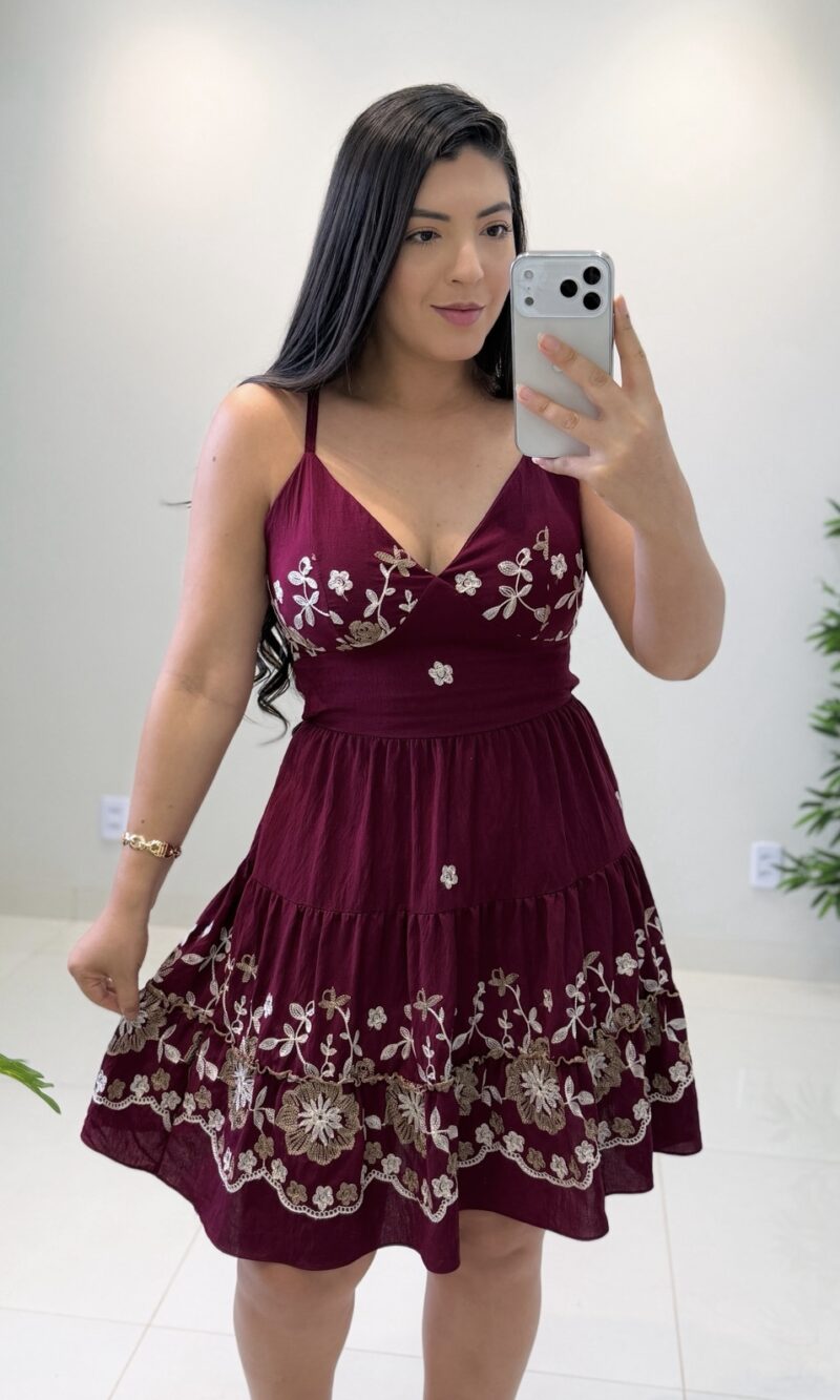 vestido raffina (marsala)