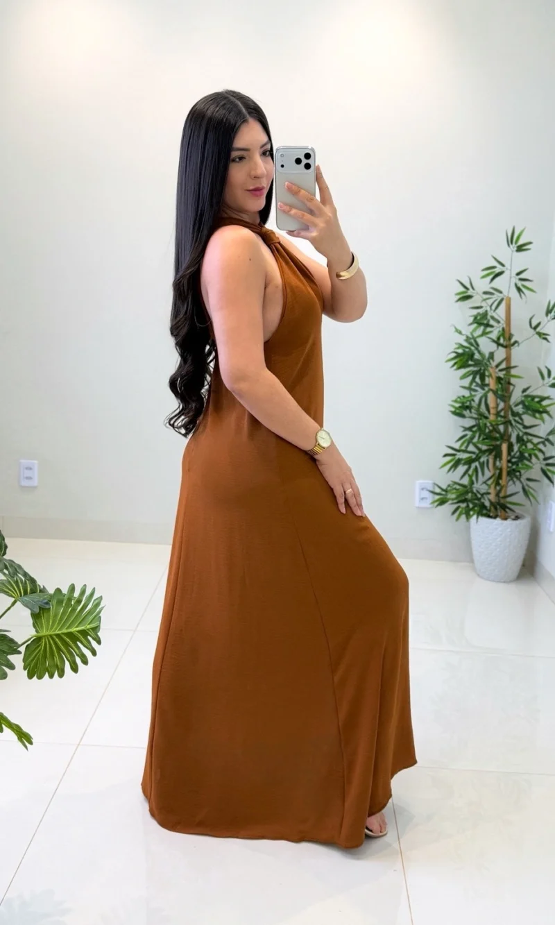 vestido carminna (caramelo)