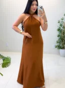 vestido carminna (caramelo)