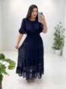 vestido talona (azul marinho)