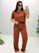 calça pantalona kali (bege)