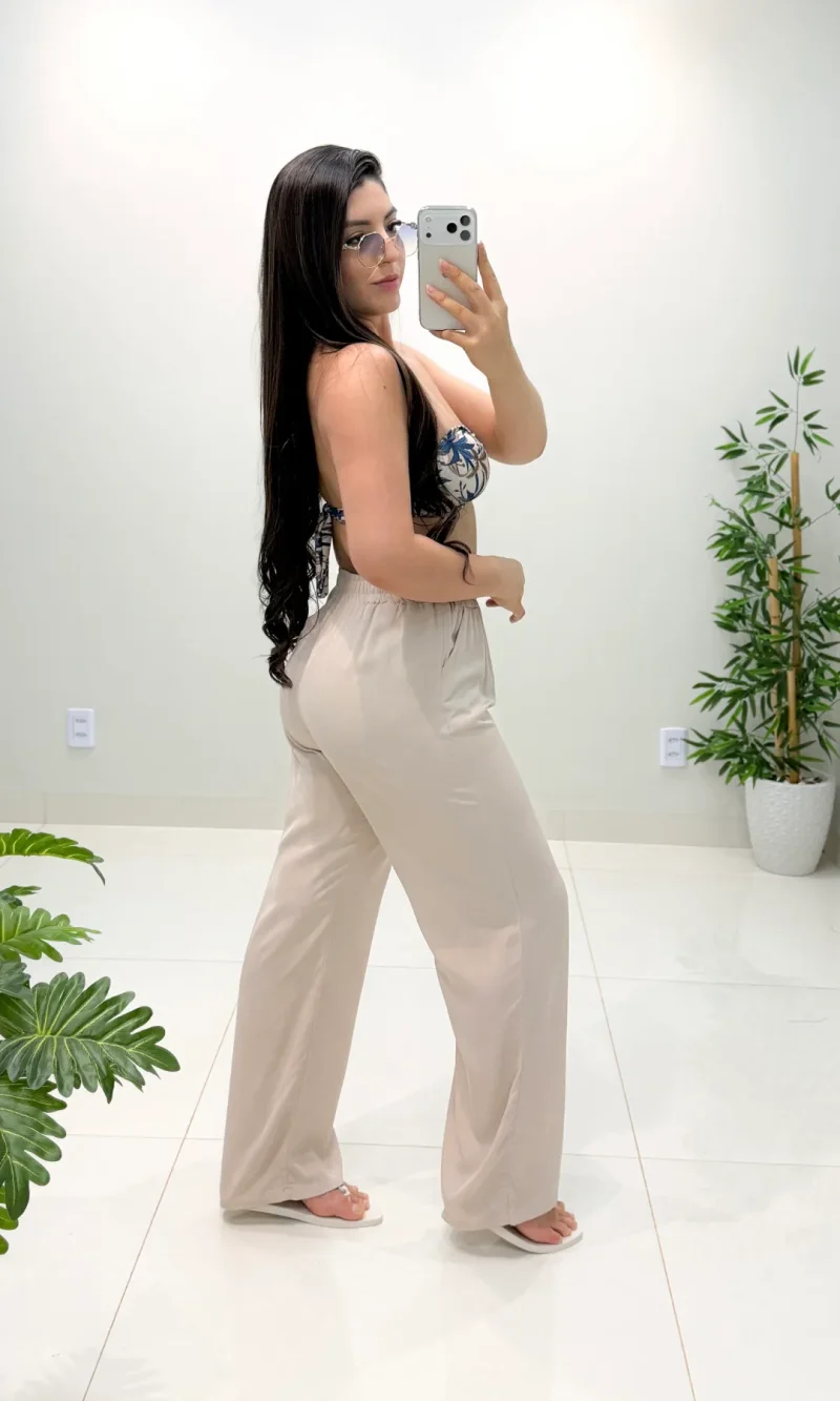 calça pantalona kali (bege)