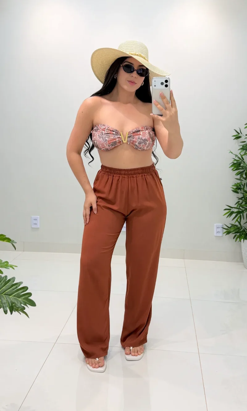 calça pantalona kali (bege)